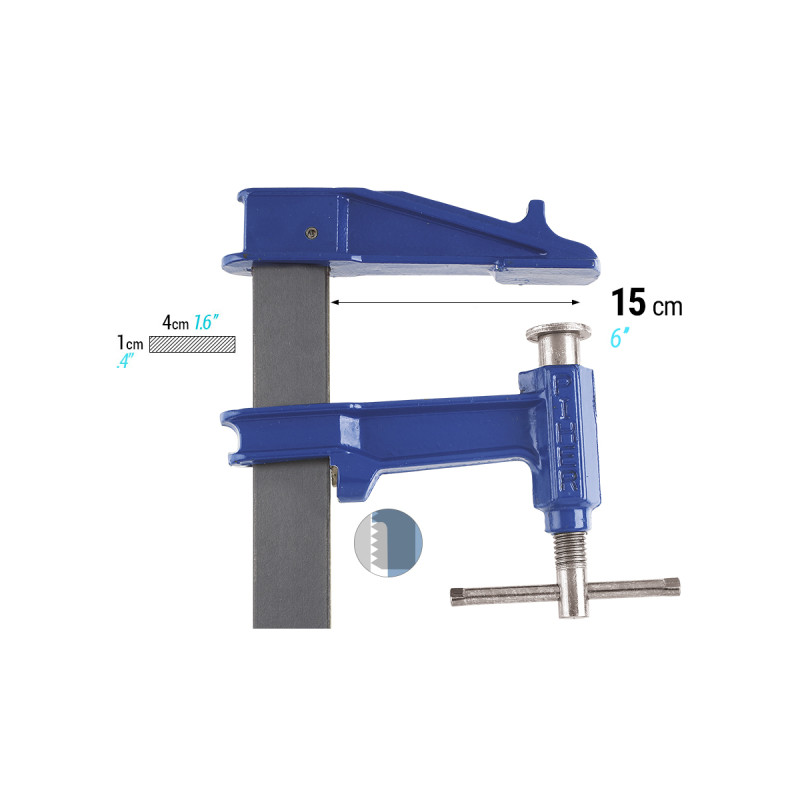 Serre Joint Pompe Mm Saillie Mm Pour Menuisier Mfls La Forezienne