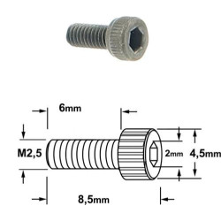 VIS M2.5 X 6 X 8.5