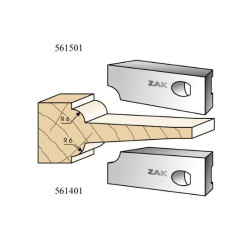 Jeu de 2 couteaux ZAK 561401