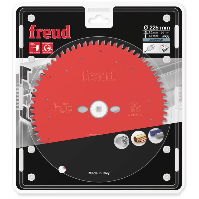 Lame circulaire ALU Ø225 x 30mm - 2,6/1,8 - Z68 - Freud FR18A001T