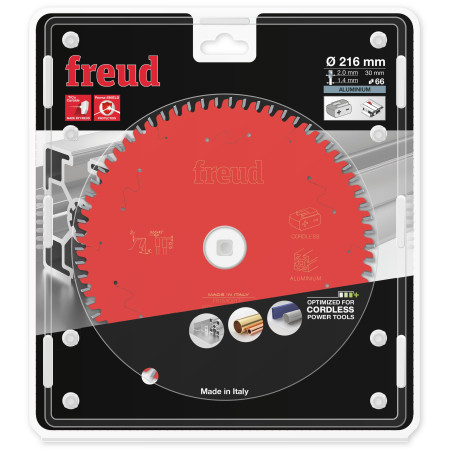 Lame circulaire ALU Ø216 x 30mm - 2,0/1,4 - Z66 - Freud FR16A001TC