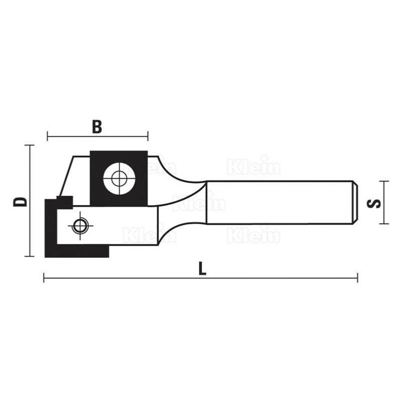 DingGreat 7Pcs Fraise droite à queue de 8 mm, 6mm 8mm 10mm 12mm 14mm 18mm  20mm de diametre Fraise à Bois Routeur à Coupe Droite Flush Trim Pattern  Router Pour le Travail