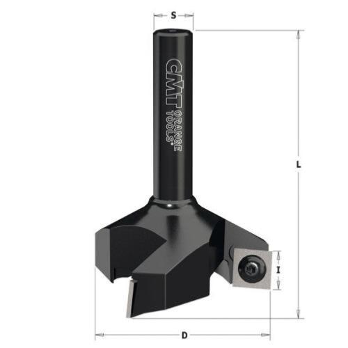 SpeTool Fraise à Surfacer 8mm Diamètre de Tige 38,1 mm Diamètre de Coupe  Coupeur de